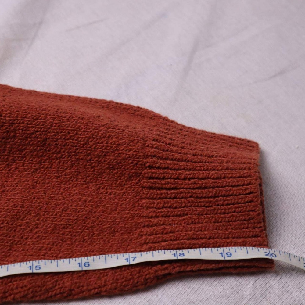 Tommy Bahama Mens V-Neck Sweater Terracotta Orange 100% Cotton Knit Large - Picture 6 of 6